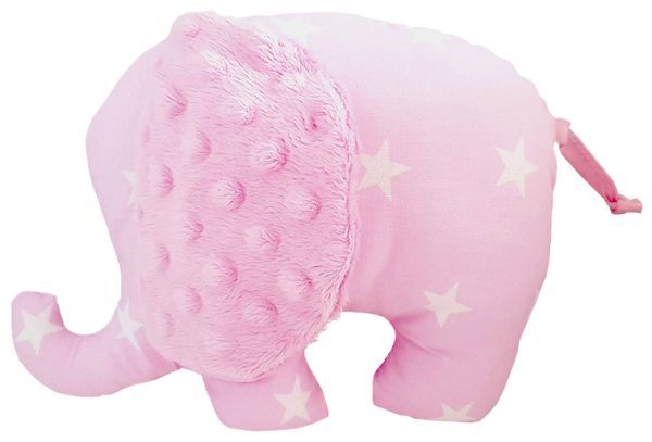 Pink-stuffed-elephant-toy pillow