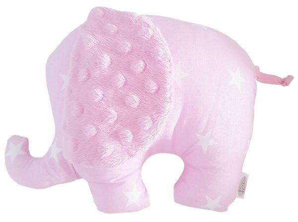 Pink-stuffed-elephant-toy pillow