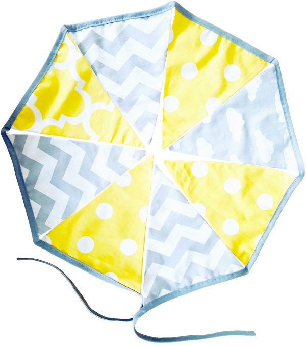 Yellow-and-grey-cotton-fabric-bunting