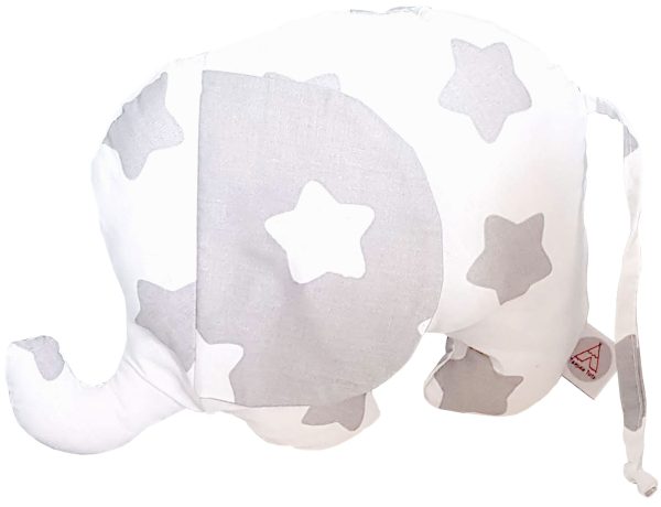 White-and-grey-stuffed-elephant-toypillow