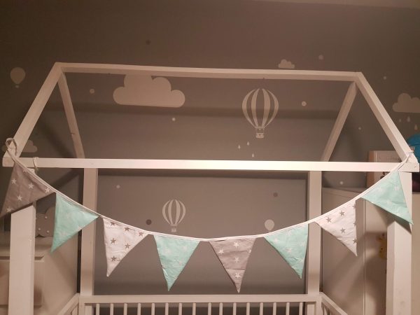 Mint and grey bunting 1