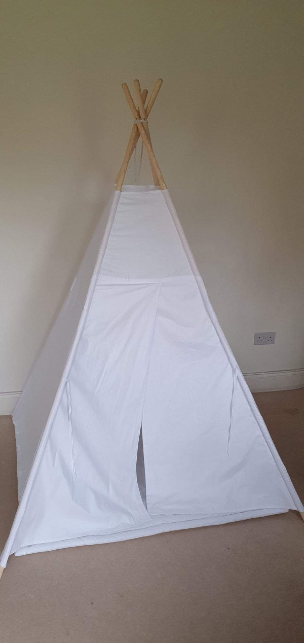 White cotton teepee tent set 1