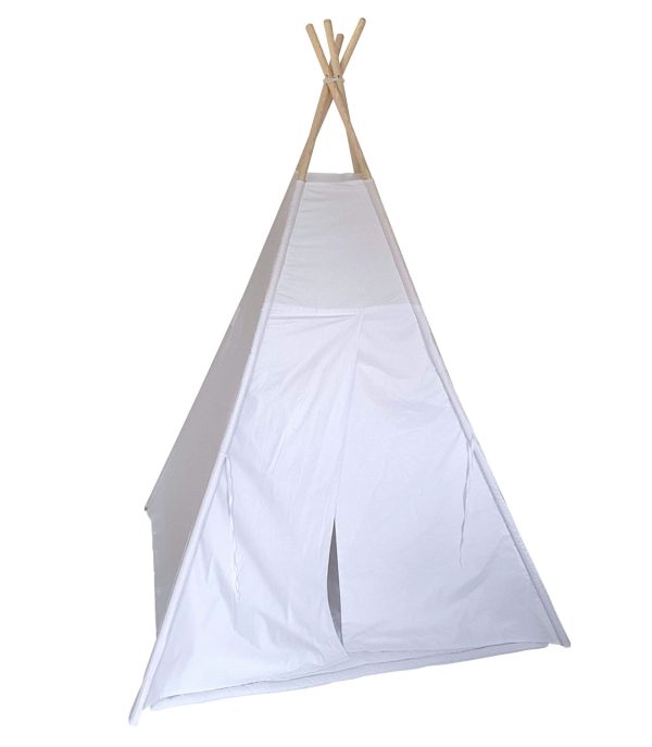 White cotton teepee tent set