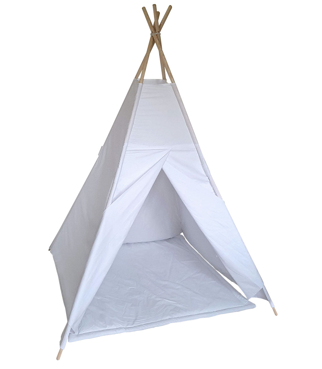 White cotton teepee tent set