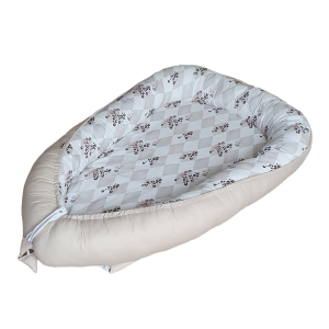 Diamonds and leopard print nest bed